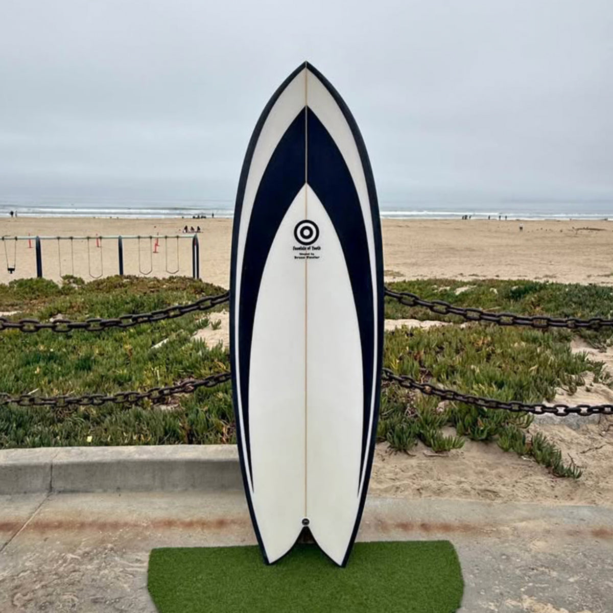 5'6" Fowler Twin Fin Fish